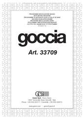 Gessi Goccia 33709 Instructions D'installation