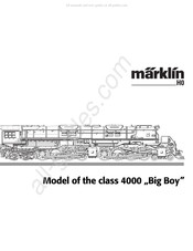 marklin Big Boy 4000 Mode D'emploi