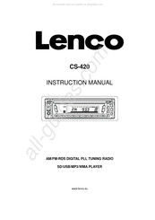 LENCO CS-420 Mode D'emploi