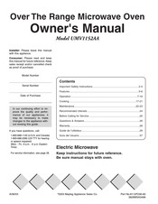 Maytag UMV1152AAW Guide De L'utilisateur