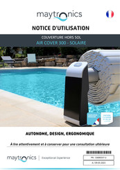 Maytronics AIR COVER 300-SOLAIRE Notice D'utilisation