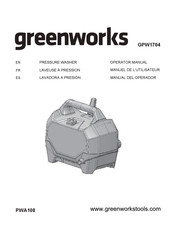 GreenWorks PWA108 Manuel De L'utilisateur