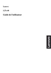 Lenovo L27e-40 Guide De L'utilisateur
