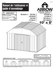 Arrow Storage Products CO108-A Manuel De L'utilisateur Et Guide D'assemblage