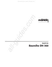 marklin DH 360 Serie Mode D'emploi