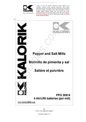 Kalorik PPG 26914 Mode D'emploi