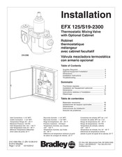 Bradley EFX 125/S19-2300 Manuel D'installation