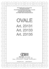 Gessi OVALE 23135 Instructions De Montage