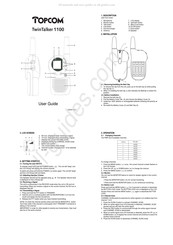 Topcom TwinTalker 1100 Guide D'utilisation