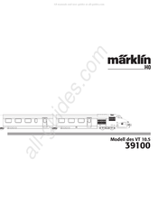 marklin VT 10.5 Mode D'emploi