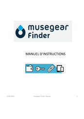 musegear finder recharge Manuel D'instructions