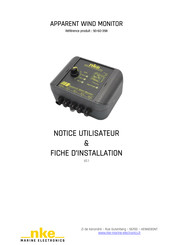 NKE 90-60-398 Notice Utilisateur Et Fiche D'installation