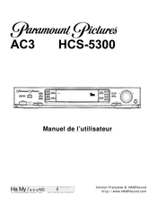 Paramount Pictures AC3 HCS-5300 Manuel De L'utilisateur