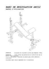 Zhongda AW-012 Manuel D'utilisation