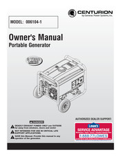 Generac Power Systems Centurion 006104-1 Mode D'emploi