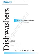 Danby DDW1801MWP Directives D'installation