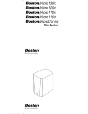 Boston Acoustics Micro Serie Mode D'emploi