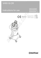 Nilfisk VHS110 CR Manuel D'instructions