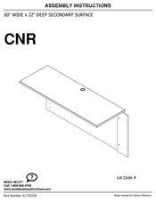 Bush Business Furniture CNR Serie Instructions D'assemblage