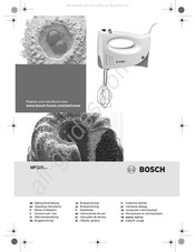 Bosch MFQ35 Série Notice D'utilisation