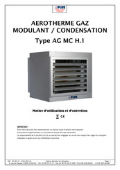 S. Plus AG MC H.1 Notice D'utilisation Et D'entretien