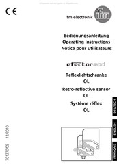 IFM Electronic Efector 200 OL Serie Notice Pour Utilisateurs