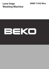 Beko WMB 71442 Bleu Manuel D'utilisation