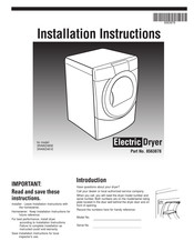 Whirlpool 3RAWZ481EML3 Instructions D'installation
