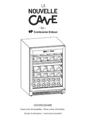 CONTINENTAL EDISON La Nouvelle Cave CECWC2Z44BE Guide D'utilisation