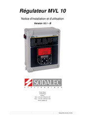 Sodalec MVL 10 Notice D'installation Et D'utilisation