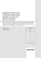 Stiebel Eltron SNU 10 SLi AUS Utilisation Et Installation