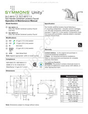 Symmons Unity SLC-6612-1.5 Instructions D'installation