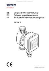 Speck pumpen BN 10 A Instructions D'utilisation