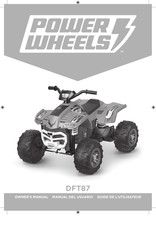 Power Wheels DFT87 Guide De L'utilisateur