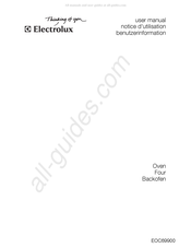 Electrolux EOC69900 Notice D'utilisation