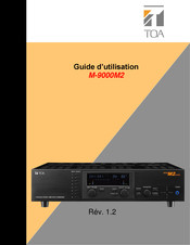 Toa M-9000M2 Guide D'utilisation