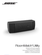 Bose RoomMatch Utility RMU208 Instructions D'installation