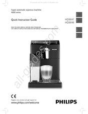 Philips HD8848 Guide D'instructions Rapide