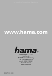 Hama 00062764 Mode D'emploi