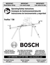 Bosch TracRac T3B Consignes De Fonctionnement/Sécurité