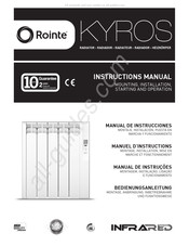 Rointe Kyros Manuel D'instructions