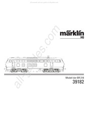 marklin 39182 Mode D'emploi