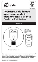 Kidde 900-0257 Guide De L'utilisateur