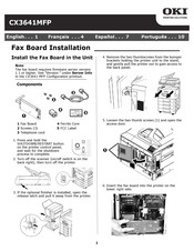 Oki CX3641 MFP Installation