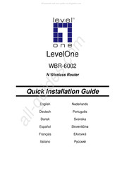 LevelOne WBR-6002 Guide D'installation Rapide