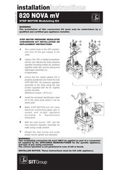 Sit 820 NOVA Instructions D'installation