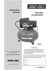 Porter Cable C2005 Manuel D'instructions