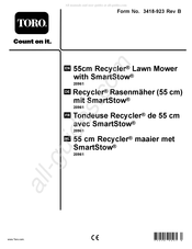 Toro Recycler SmartStow 55 Manuel De L'utilisateur
