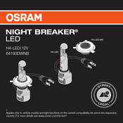 Osram NIGHT BREAKER H4-LED-MR Instructions D'installation