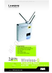 Cisco Linksys WRT54GX Guide D'installation Rapide